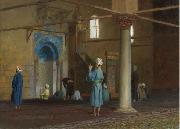 Jean Leon Gerome Priere dans la mosquee Spain oil painting artist
